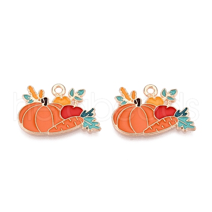 Thanksgiving Day Theme Alloy Enamel Pendants X1-ENAM-T020-35E-1