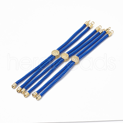 Nylon Twisted Cord Bracelet Making MAK-T003-03G-1