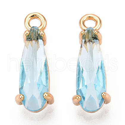 Faceted Glass Pendants X1-GLAA-T010-004E-1