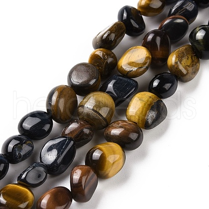 Natural Tiger Eye Beads Strands G-A208-06-1