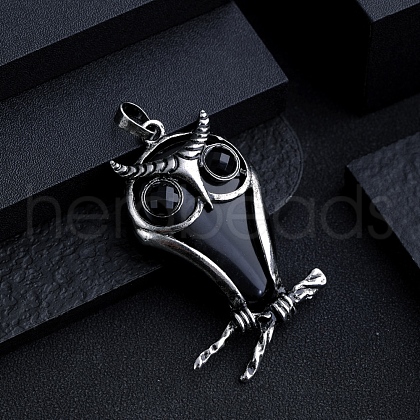 Natural Obsidian Big Pendants PW-WG15898-04-1