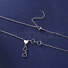 304 Stainless Steel Multi Heart Pendant Necklaces for Women FS-WGC7B42-02-2