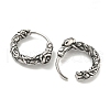 316 Surgical Stainless Steel Hoop Earrings EJEW-D096-13J-AS-2