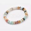 Natural Amazonite Stretch Bracelets BJEW-JB03067-05-1