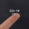 Brass Cubic Zirconia Clear Clover Cartilage Earrings WGEAF95-01-1