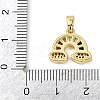Brass Micro Pave Cubic Zirconia Pendants KK-L231-02G-3