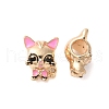 Rack Plating Alloy Enamel European Beads PALLOY-S189-54G-1