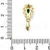 Brass Micro Pave Cubic Zirconia Pinch Bails KK-L229-027G-3