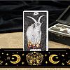 Carved Wooden Tarot Card Stand Holder DIY-WH0356-006-4