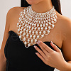 Imitation Pearl Multi Layered Necklaces FS-WGEC5FA-01-2