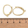 Ion Plating(IP) Brass Leverback Earring Findings KK-U042-21G-3