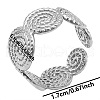 Non-Tarnish Minimalist 304 Stainless Steel Cuff Rings XL1391-1-1