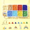 Rainbow Color Seed Beads DIY Earring Making Kits DIY-FS0006-68-7