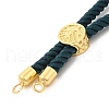 Twisted Nylon Cord Silder Bracelets DIY-B066-03G-17-2