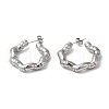 Non-Tarnish 304 Stainless Steel Ring Stud Earring EJEW-K244-37P-1