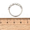 Adjustable Brass Micro Pave Cubic Zirconia Finger Rings for Women RJEW-H247-15P-5