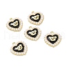 Alloy Enamel Pendants PALLOY-D011-07LG-2