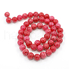 Dyed Natural Jade Beads Strands G-D434-8mm-08-1-5