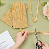 Metallic Polyester Braided Lace Trim Ribbons OCOR-WH0060-76C-3