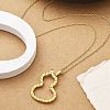 Ion Plating(IP) 304 Stainless Steel Pendant Necklace NJEW-K255-20G-3