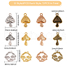 CHGCRAFT 72pcs 12 Styles Alloy Pendants DIY-CA0006-55-2