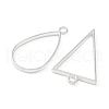 10Pcs Alloy Open Back Bezel Pendants PALLOY-YWC0002-02S-2