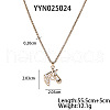 Stainless Steel Enamel Horse Pendant Necklaces PV1429-1-2