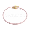Braided Steel Wire Bracelets Making BJEW-H610-02G-08-1