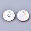 Natural Freshwater Shell Pendants SHEL-Q018-01A-C-P-2