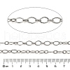 304 Stainless Steel Textured Oval Link Chains CHS-A016-03P-A-2