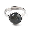 Half Round Natural Indian Agate Finger Rings RJEW-M062-01P-38-2