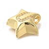 Rack Plating Brass Micro Pave Cubic Zirconia Pendants KK-I722-05G-U-2