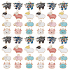   60Pcs 12 Style Alloy Enamel Pendants ENAM-PH0002-77-1