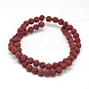 Natural Lava Rock Round Bead Strands G-E255-09-2