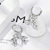 304 Stainless Steel ABS Imitation Pearl Hoop Earrings EJEW-M070-19P-5