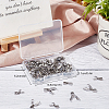 Beebeecraft 60Pcs 3 Style Stainless Steel Ice Pick Pinch Bails FIND-BBC0001-07-7