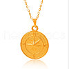 Stainless Steel Compass Pendant Necklaces for Women LB1113-2-2
