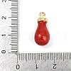 Alloy Enamel Charms PALLOY-R158-05G-05-3