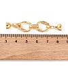 Brass Fold Over Clasps KK-U016-14G-3