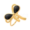 304 Stainless Steel Enamel Cuff Rings RJEW-D306-30G-2