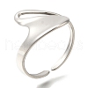 304 Stainless Steel Cuff Rings for Women RJEW-Z074-14P-1