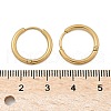 Ion Plating(IP) 304 Stainless Steel Huggie Hoop Earrings EJEW-F111A-17mm-G-3