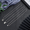 Unicraftale Valentines Day Gift for Husband 304 Stainless Steel Necklaces Unisex Rope Chain Necklaces NJEW-UN0001-23P-3