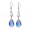 Pearl & Teardrop Glass Jewelry Set SJEW-JS01291-7