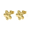 304 Stainless Steel Stud Earring Findings STAS-L024-003G-03-1