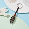 Natural Tourmaline Wishing Bottle Keychain KEYC-JKC00726-03-2