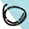 Natural Black Agate Beads Strands G-G085-B42-02-2