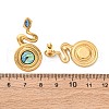 304 Stainless Steel Natural Paua Shell Stud Earrings EJEW-Z103-03G-01-5