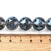 Transparent Electroplate Glass Beads Strands EGLA-N002-34E-F04-2