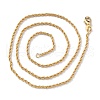 Brass Rope Chain Necklaces X-NJEW-I247-06G-2